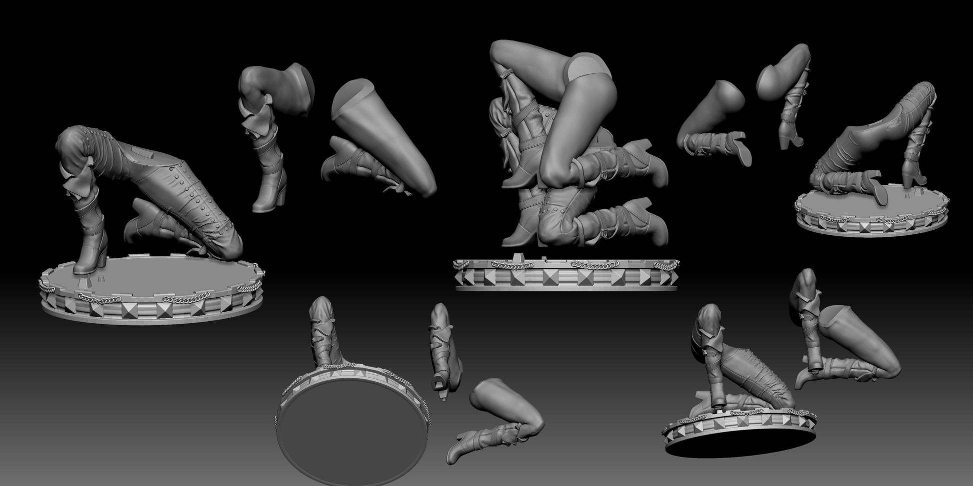 Ciri Special Edition - The Witcher - STL 3D Print Files - 3D Printed Garage Kit ガレージキット Resin Model Scale Figure フィギュア