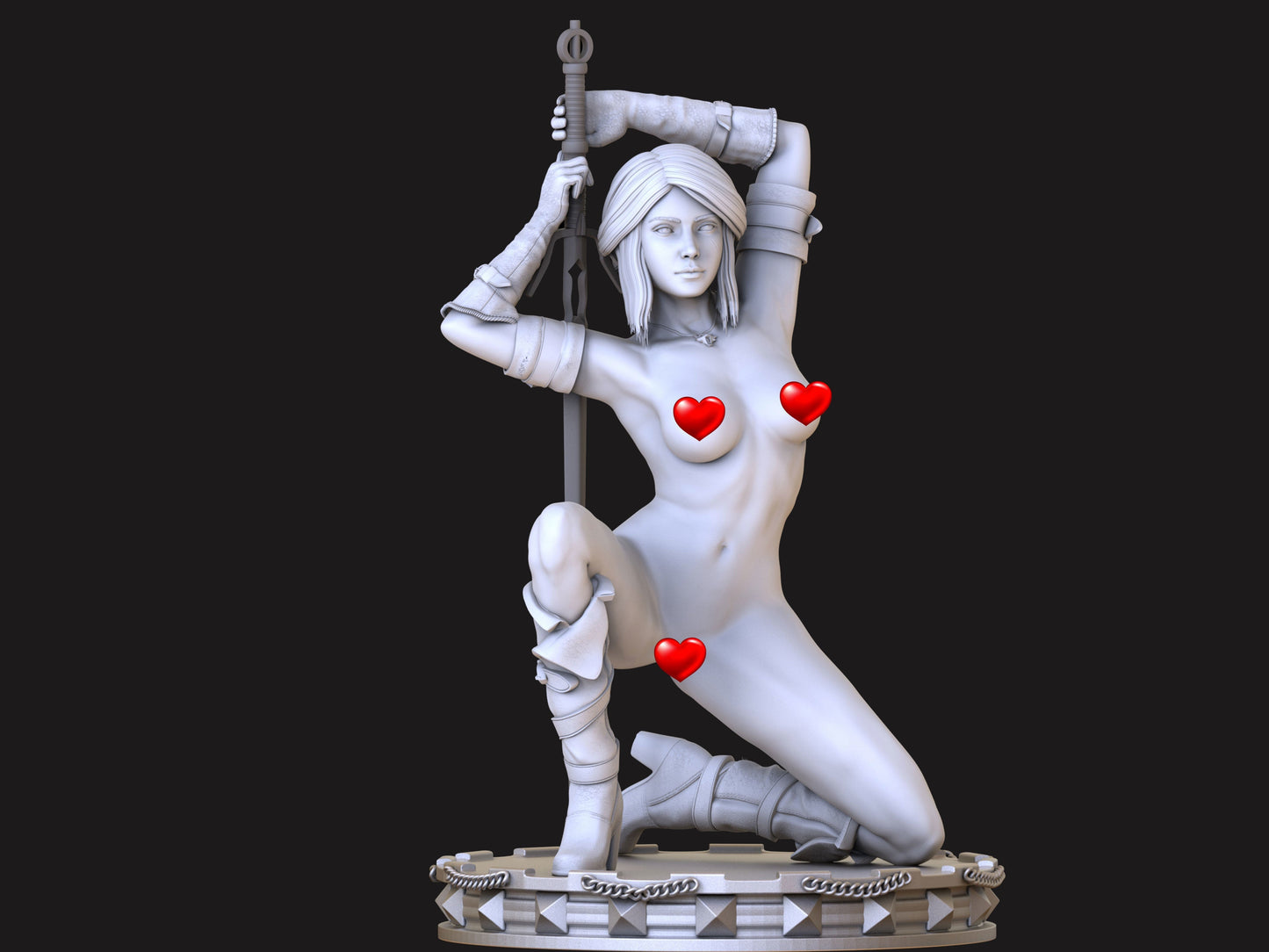 Ciri Special Edition - The Witcher - STL 3D Print Files - 3D Printed Garage Kit ガレージキット Resin Model Scale Figure フィギュア