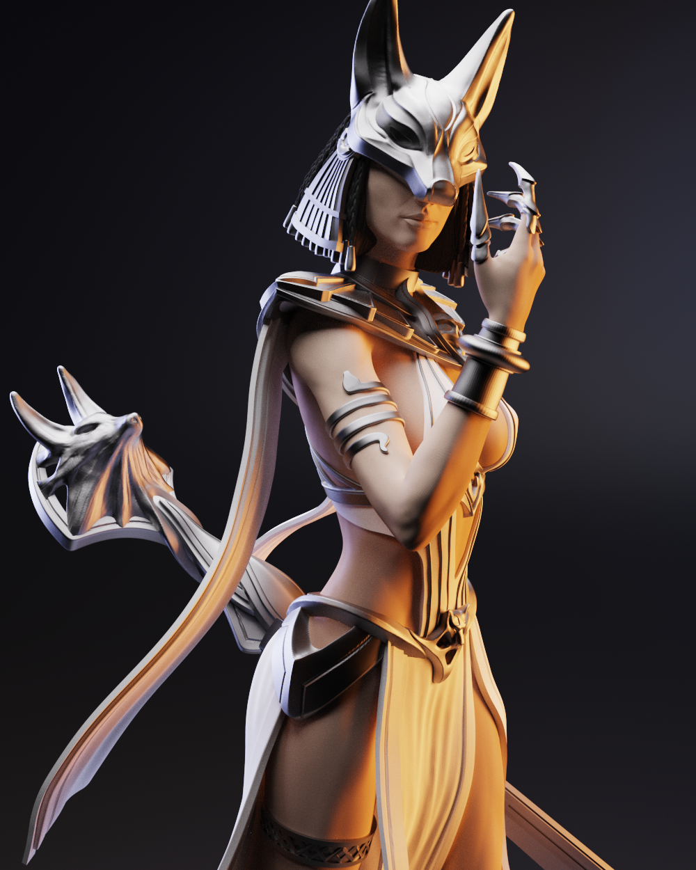 Cleopatra Special Edition - STL 3D Print Files - 3D Printed Garage Kit ガレージキット Resin Model Scale Figure フィギュア