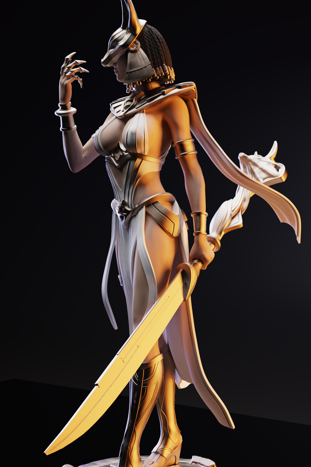 Cleopatra Special Edition - STL 3D Print Files - 3D Printed Garage Kit ガレージキット Resin Model Scale Figure フィギュア
