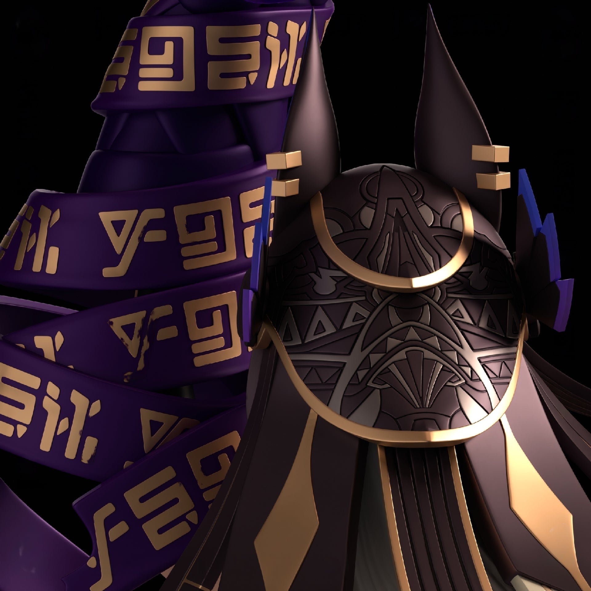 Cyno - Genshin Impact - STL 3D Print Files - 3D Printed Garage Kit ガレージキット Resin Model Scale Figure フィギュア