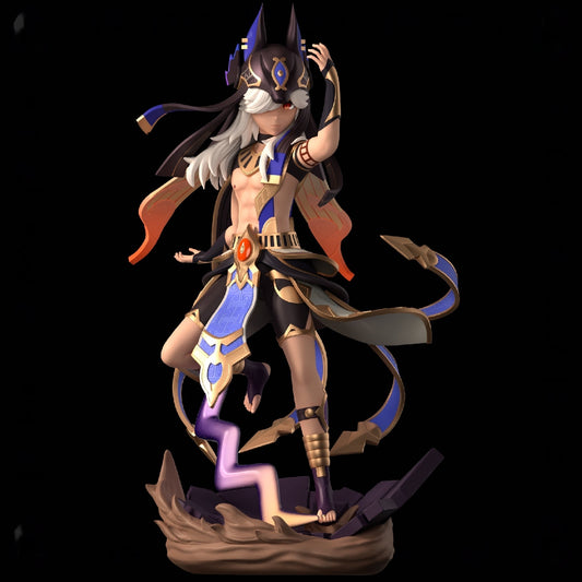 Cyno - Genshin Impact - STL 3D Print Files - 3D Printed Garage Kit ガレージキット Resin Model Scale Figure フィギュア