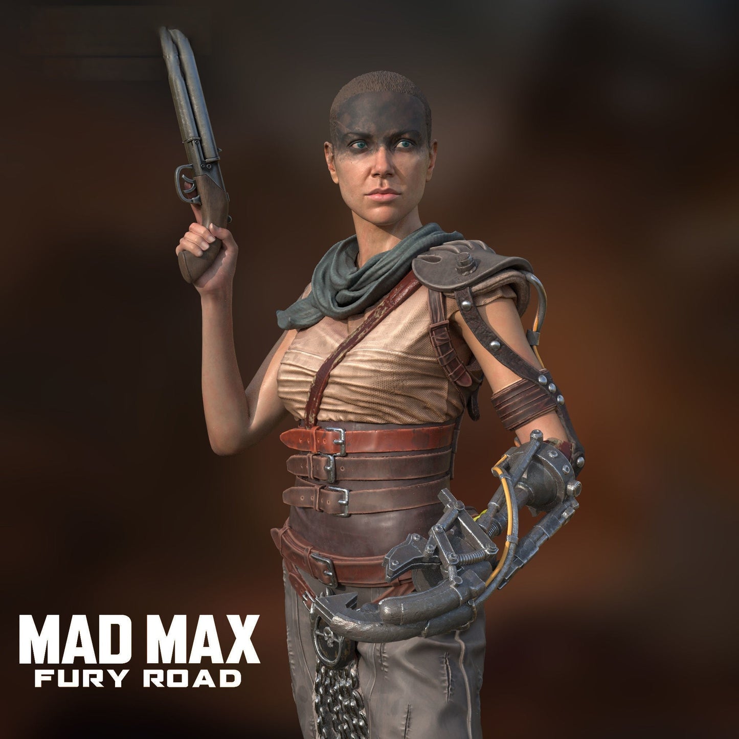 Furiosa - Mad Max: Fury Road 1/8 Scale - 3D Printed Garage Kit ガレージキット Resin Model Scale Figure フィギュア