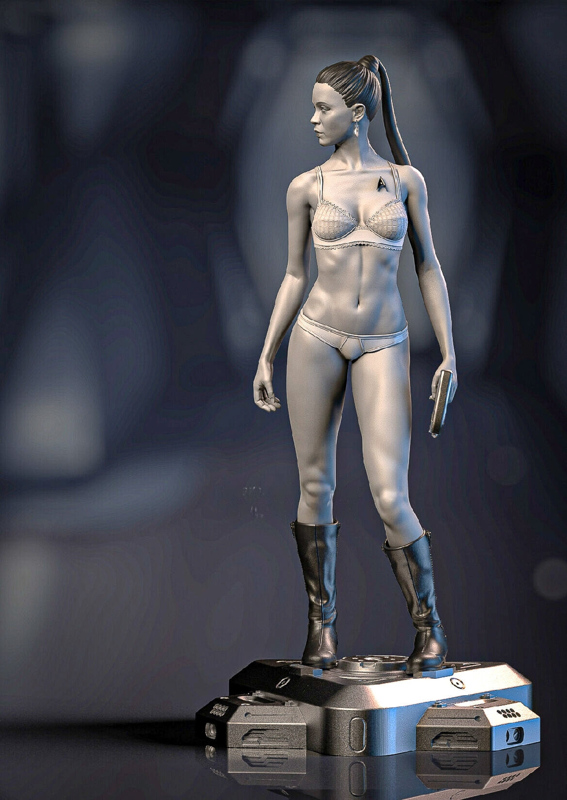 Nyota Uhura Special Edition - Star Trek - STL 3D Print Files - 3D Printed Garage Kit ガレージキット Resin Model Scale Figure フィギュア