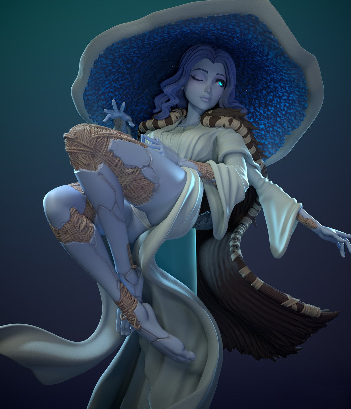 Ranni the Witch Special Edition - Elden Ring - STL 3D Print Files - 3D Printed Garage Kit ガレージキット Resin Model Scale Figure フィギュア