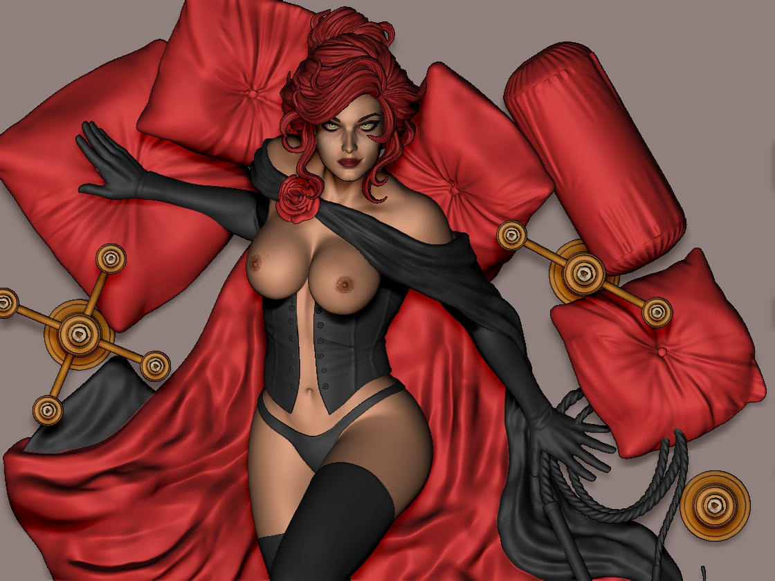Jean Grey Special Edition - Black Queen - STL 3D Print Files - 3D Printed Garage Kit ガレージキット Resin Model Scale Figure フィギュア