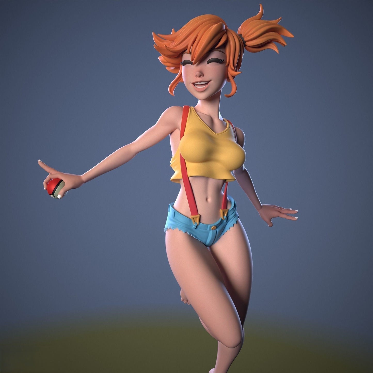 Misty Special Edition - Pokemon - STL 3D Print Files - 3D Printed Garage Kit ガレージキット Resin Model Scale Figure フィギュア