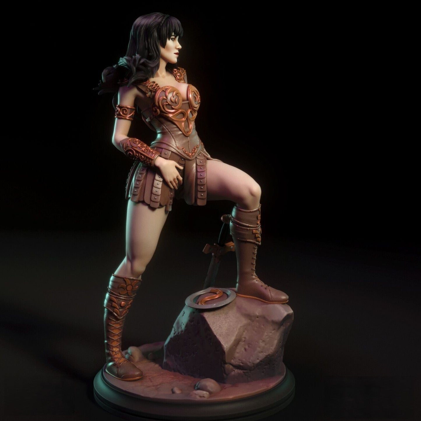 Xena Special Edition - Warrior Princess - STL 3D Print Files - 3D Printed Garage Kit ガレージキット Resin Model Scale Figure フィギュア