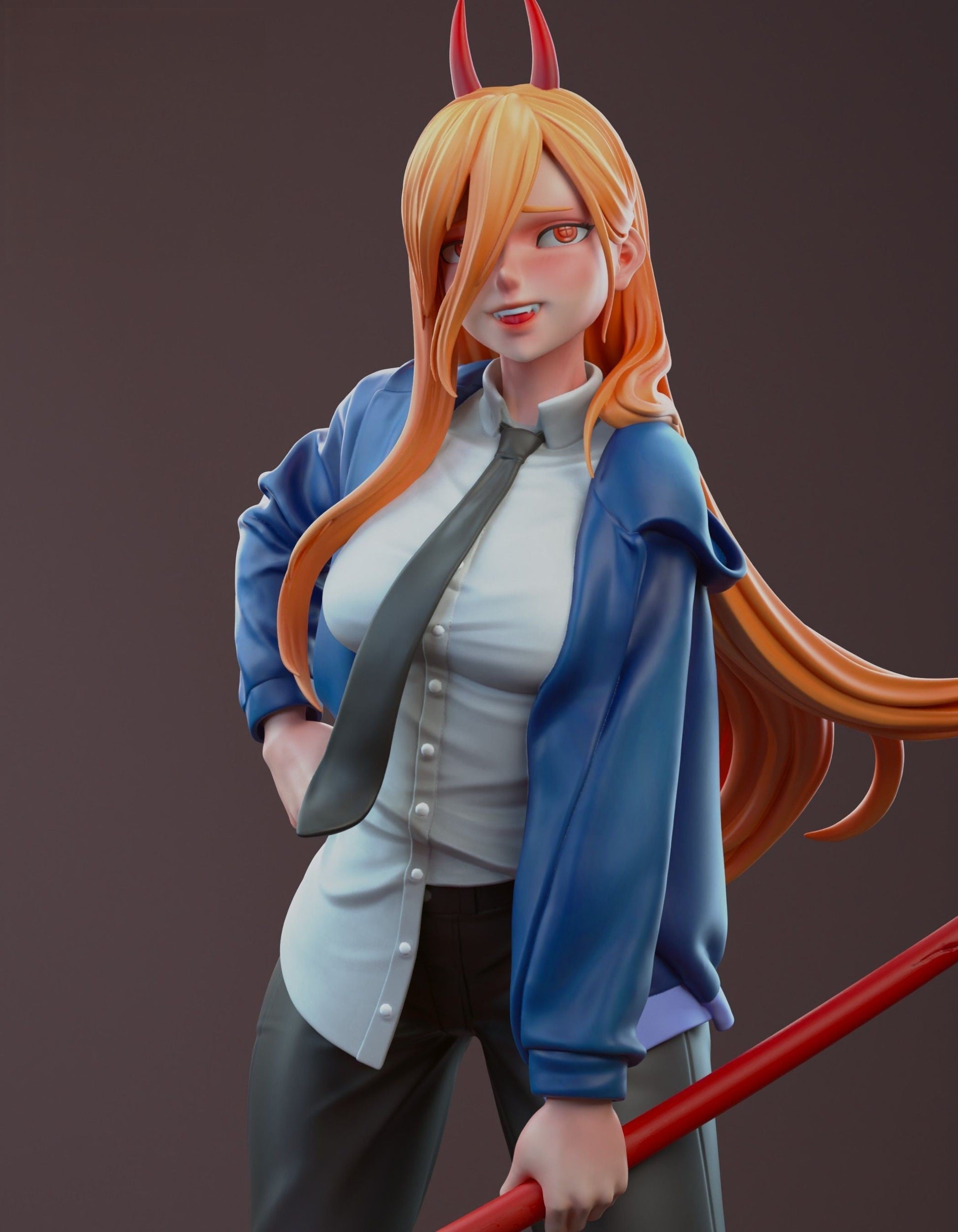 Power Nurse Special Edition - Chainsaw Man - STL 3D Print Files - 3D Printed Garage Kit ガレージキット Resin Model Scale Figure フィギュア