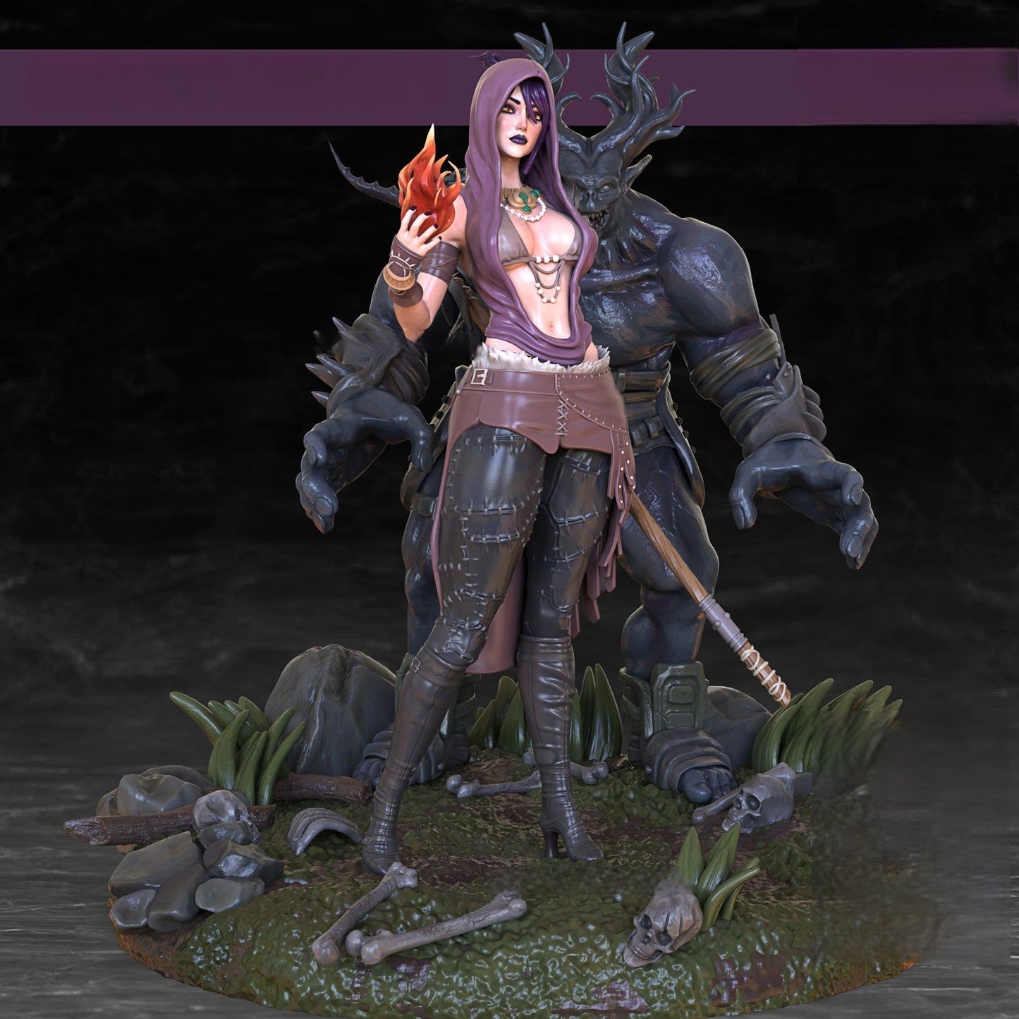 Morrigan Special Edition - Dragon Age - STL 3D Print Files - 3D Printed Garage Kit ガレージキット Resin Model Scale Figure フィギュア
