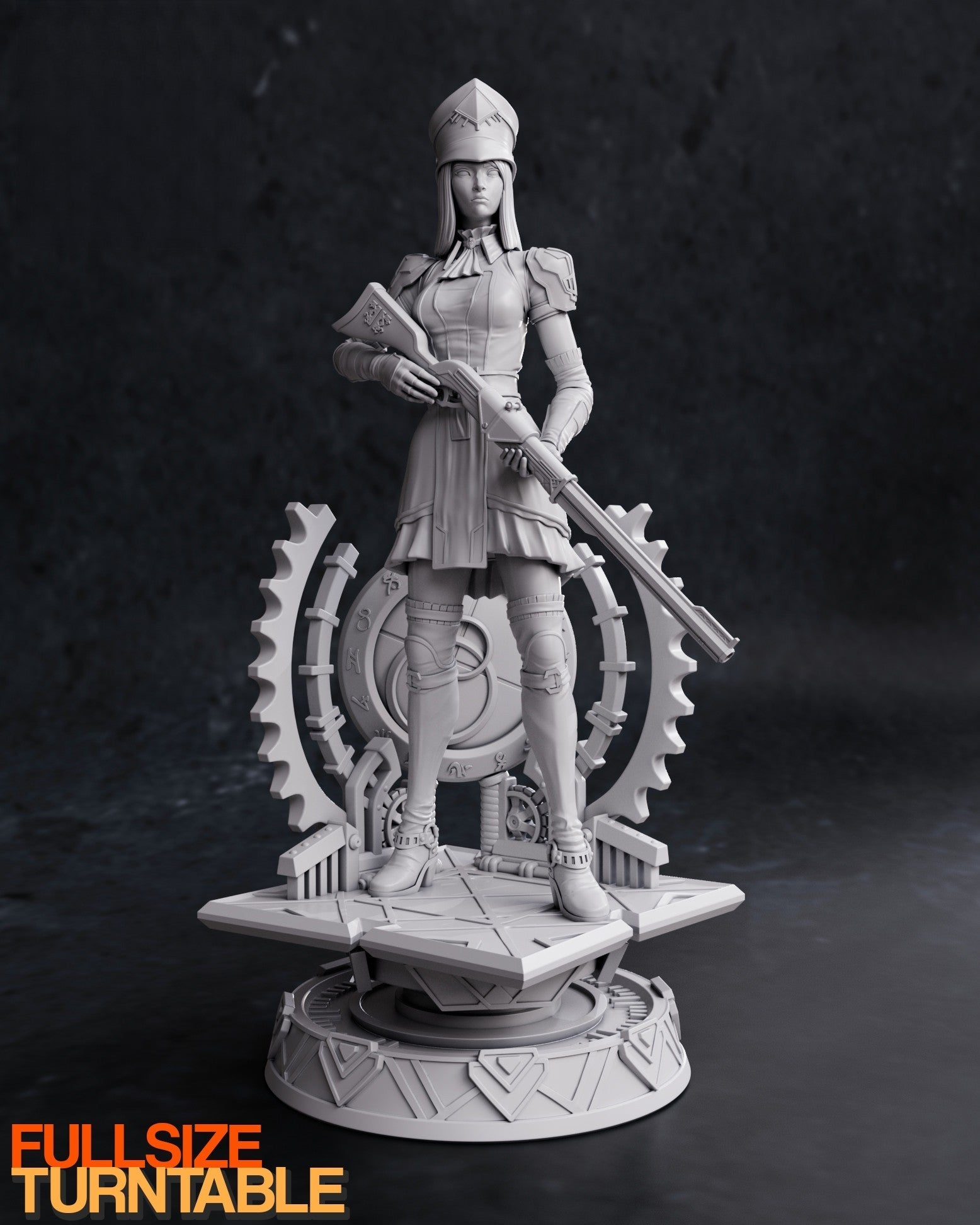 Caitlyn Arcane - League of Legends 1/8 Scale - 3D Printed Garage Kit ガレージキット Resin Model Scale Figure フィギュア