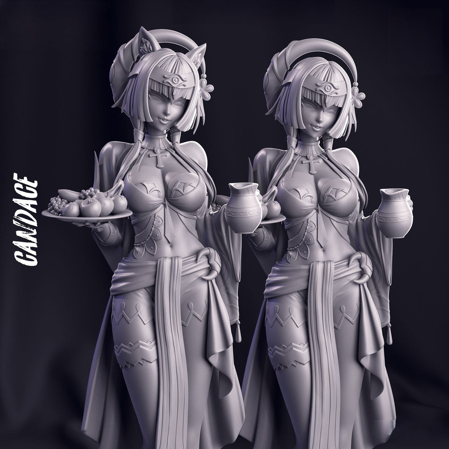 Candace - Genshin Impact - STL 3D Print Files - 3D Printed Garage Kit ガレージキット Resin Model Scale Figure フィギュア