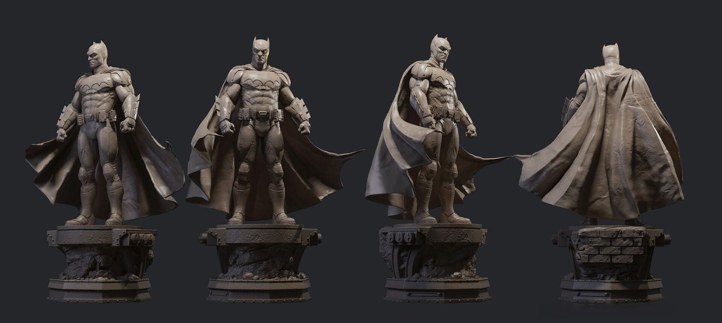 1256 Batman - DC Comics - STL 3D Print Files - 3D Printed Garage Kit ガレージキット Resin Model Scale Figure フィギュア