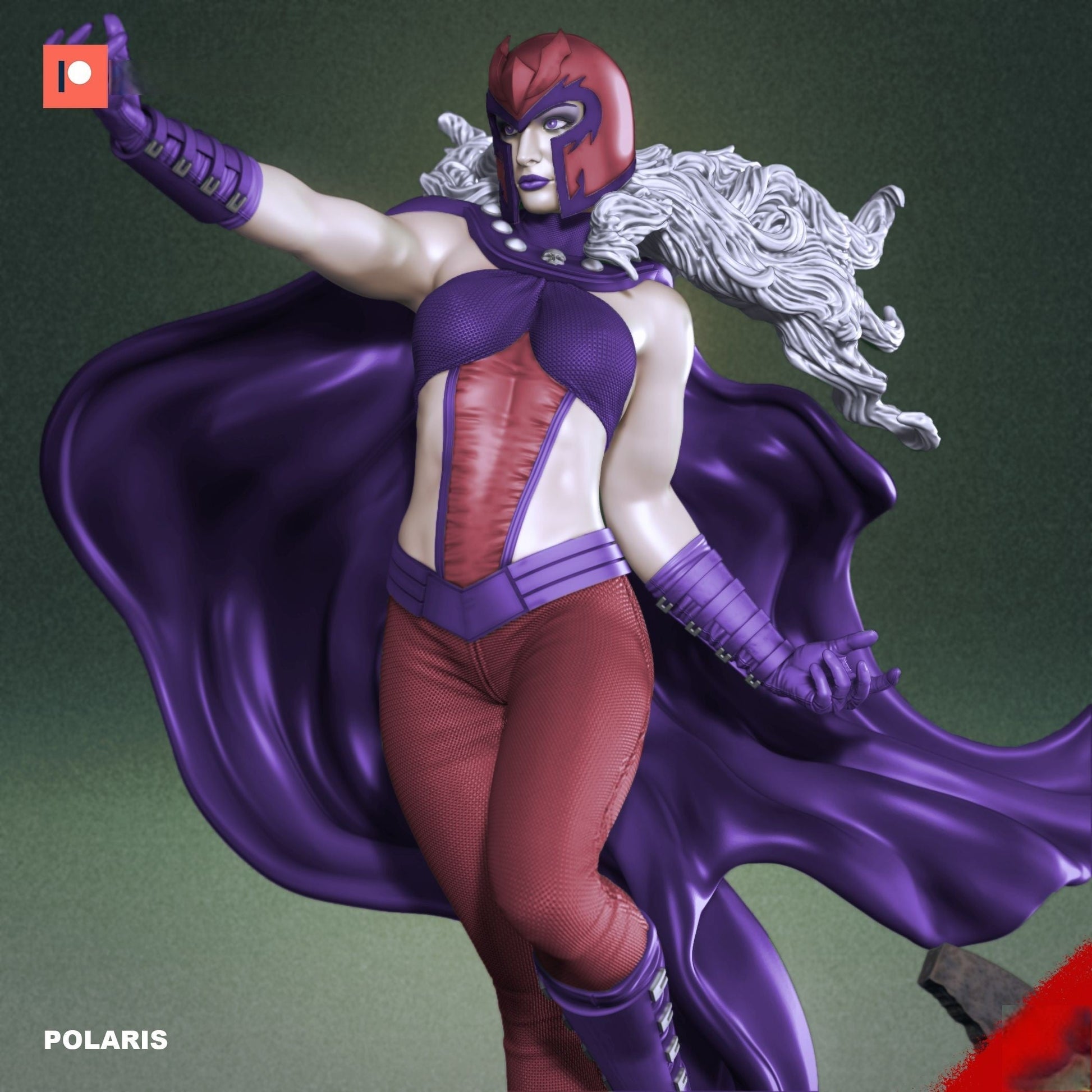 Polaris Special Edition - X-men - STL 3D Print Files - 3D Printed Garage Kit ガレージキット Resin Model Scale Figure フィギュア