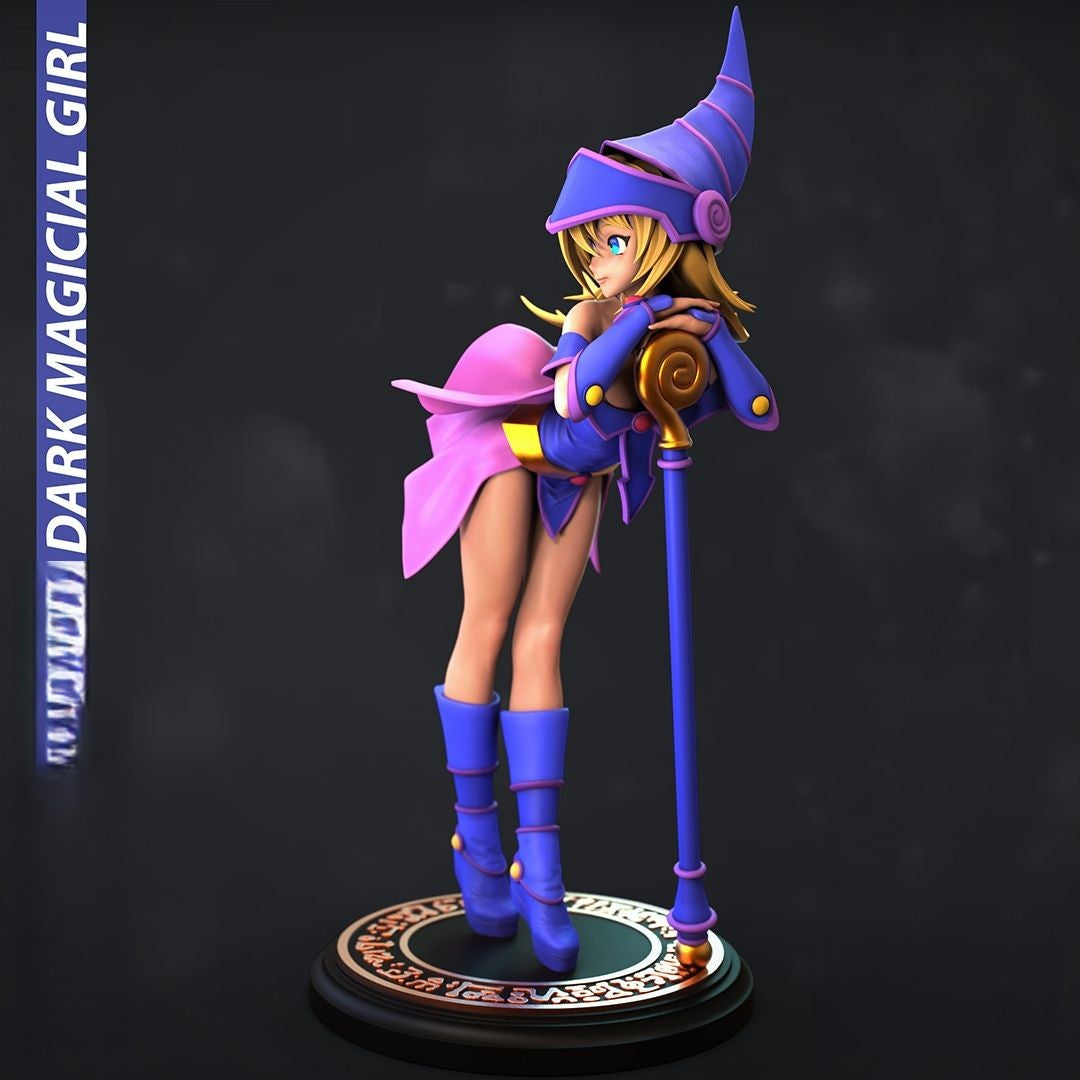 1298 Dark Magician Girl Special Edition- Yu-Gi-Oh! - STL 3D Print Files - 3D Printed Garage Kit ガレージキット Resin Model Scale Figure フィギュア