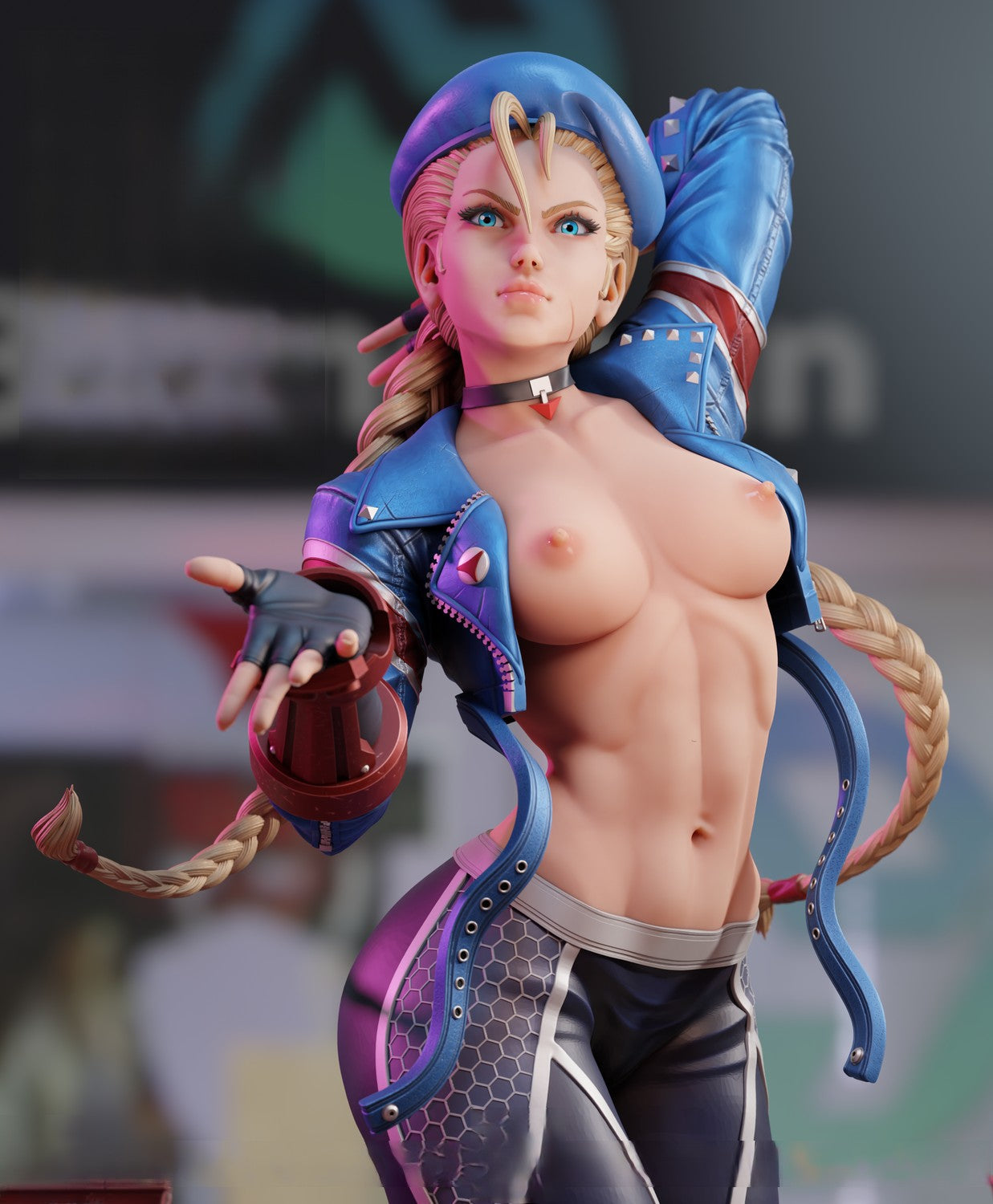 1406 Cammy Special Edition - Street Fighter - STL 3D Print Files - 3D Printed Garage Kit ガレージキット Resin Model Scale Figure フィギュア