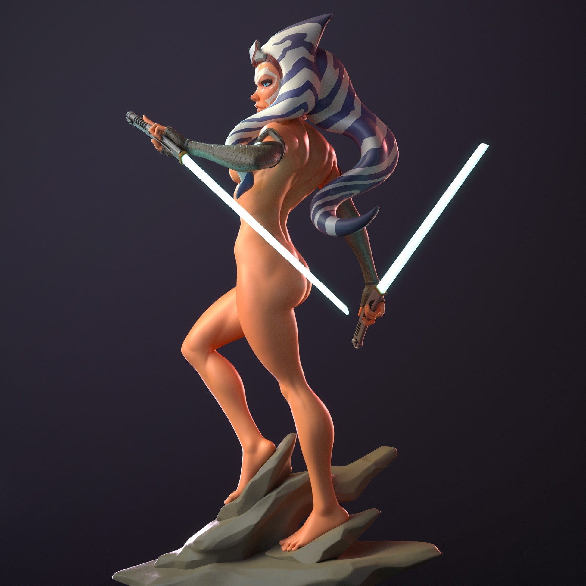 1470 Ahsoka Tano Special Edition - Star Wars - STL 3D Print Files - 3D Printed Garage Kit ガレージキット Resin Model Scale Figure フィギュア