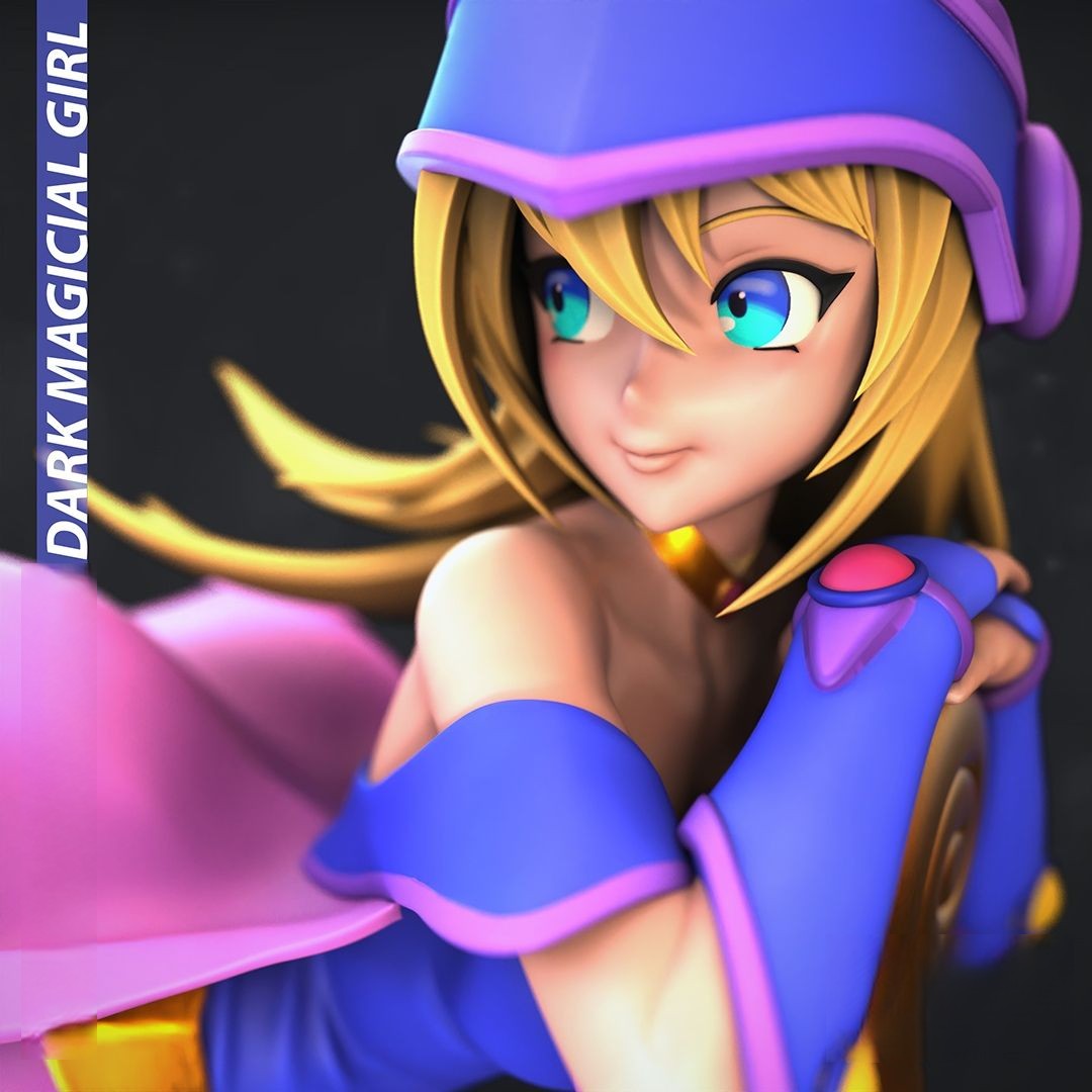 1298 Dark Magician Girl Special Edition- Yu-Gi-Oh! - STL 3D Print Files - 3D Printed Garage Kit ガレージキット Resin Model Scale Figure フィギュア