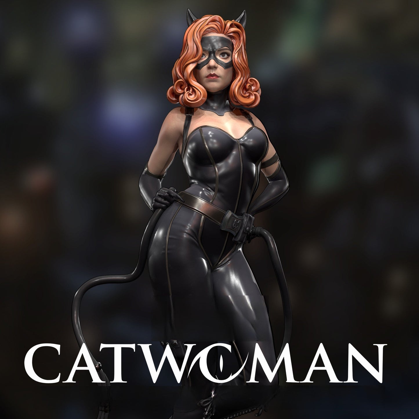 1606 Catwoman - DC Comics - STL 3D Print Files - 3D Printed Garage Kit ガレージキット Resin Model Scale Figure フィギュア