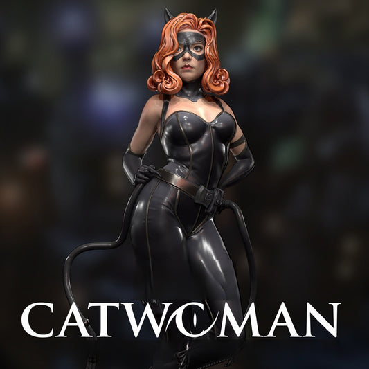 1606 Catwoman - DC Comics - STL 3D Print Files - 3D Printed Garage Kit ガレージキット Resin Model Scale Figure フィギュア