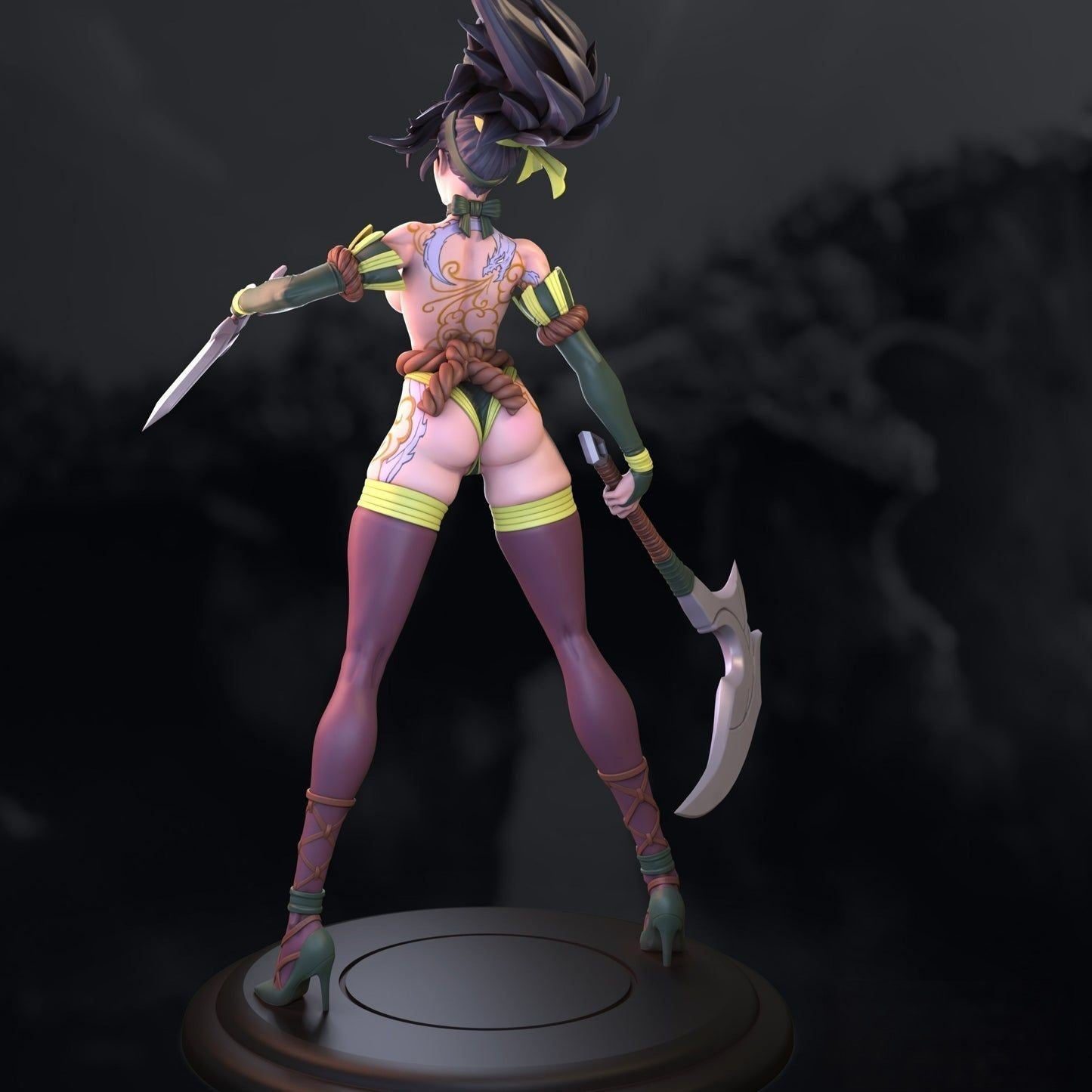 Akali Bunny Special Edition - League of Legend - STL 3D Print Files - 3D Printed Garage Kit ガレージキット Resin Model Scale Figure フィギュア
