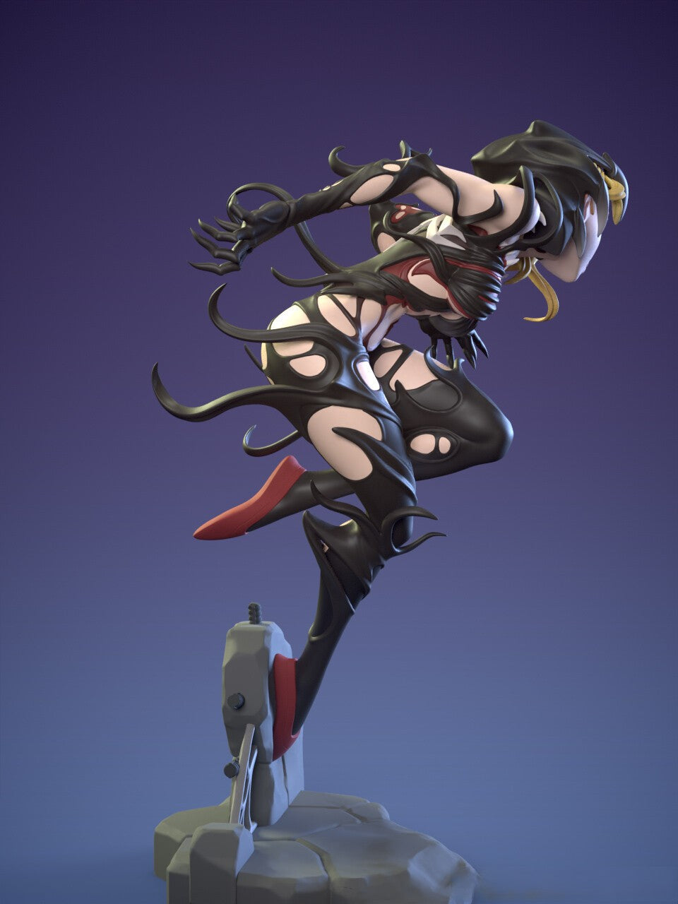 1515 Spider Venom Gwen Special Edition - STL 3D Print Files - 3D Printed Garage Kit ガレージキット Resin Model Scale Figure フィギュア