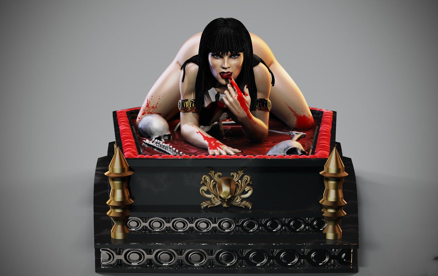 Vampirella 1/8 Scale - 3D Printed Garage Kit ガレージキット Resin Model Scale Figure フィギュア