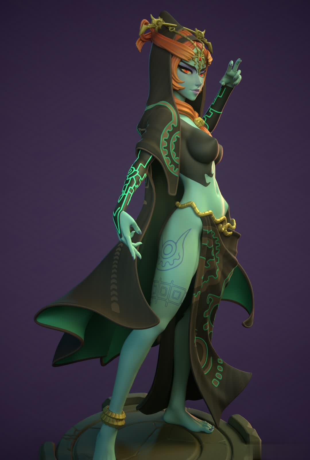 True Midna Special Edition - The Legend of Zelda - STL 3D Print Files - 3D Printed Garage Kit ガレージキット Resin Model Scale Figure フィギュア