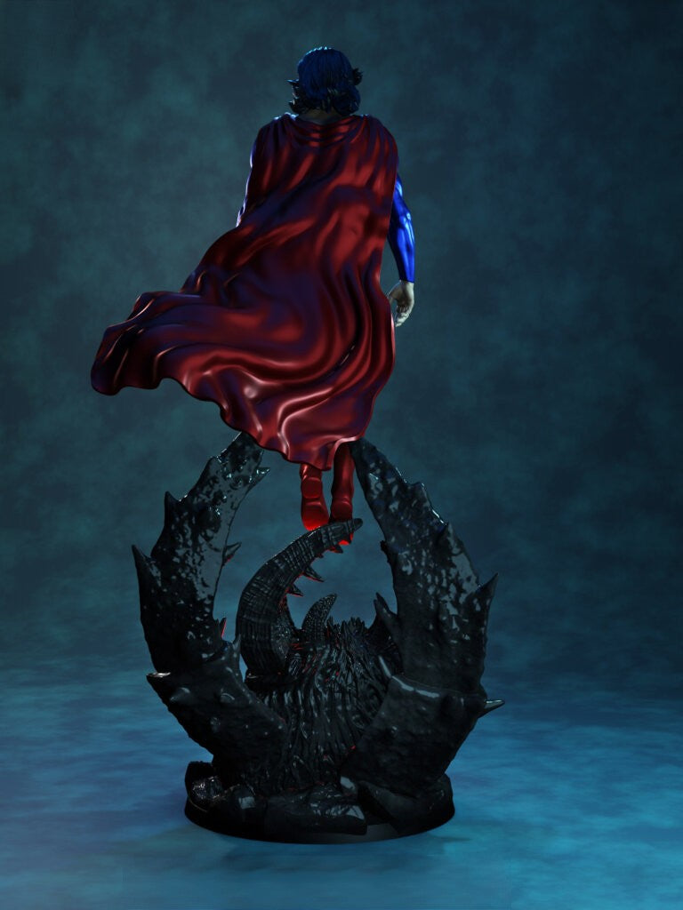 Superman Nicolas Cage - The Flash - STL 3D Print Files - 3D Printed Garage Kit ガレージキット Resin Model Scale Figure フィギュア