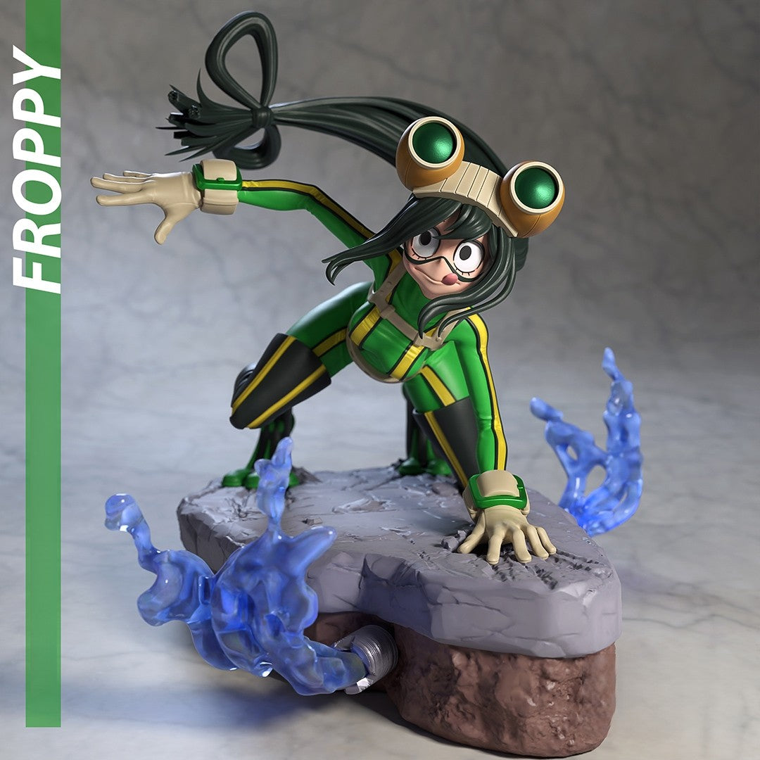 Tsuyu Asui Special Edition - My Hero Academia - STL 3D Print Files - 3D Printed Garage Kit ガレージキット Resin Model Scale Figure フィギュア