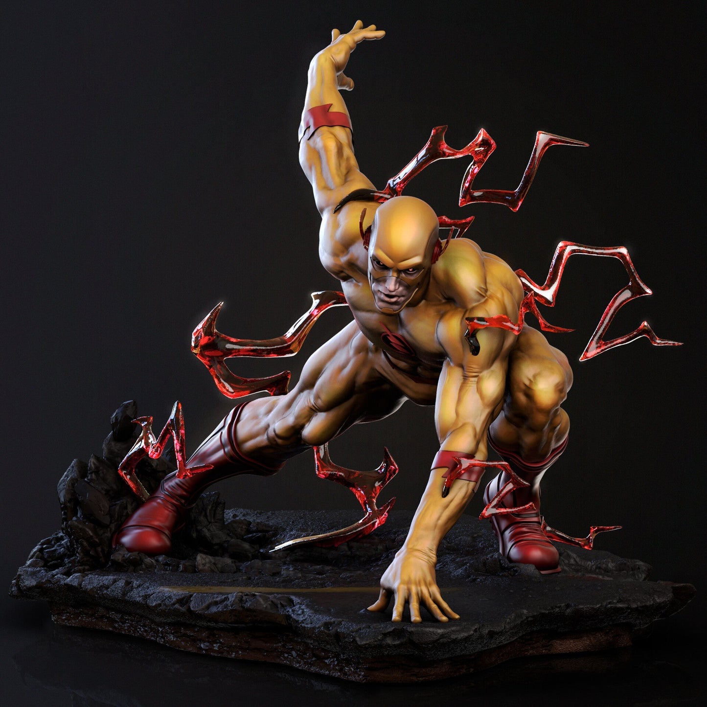 Reverse Flash - STL 3D Print Files - 3D Printed Garage Kit ガレージキット Resin Model Scale Figure フィギュア