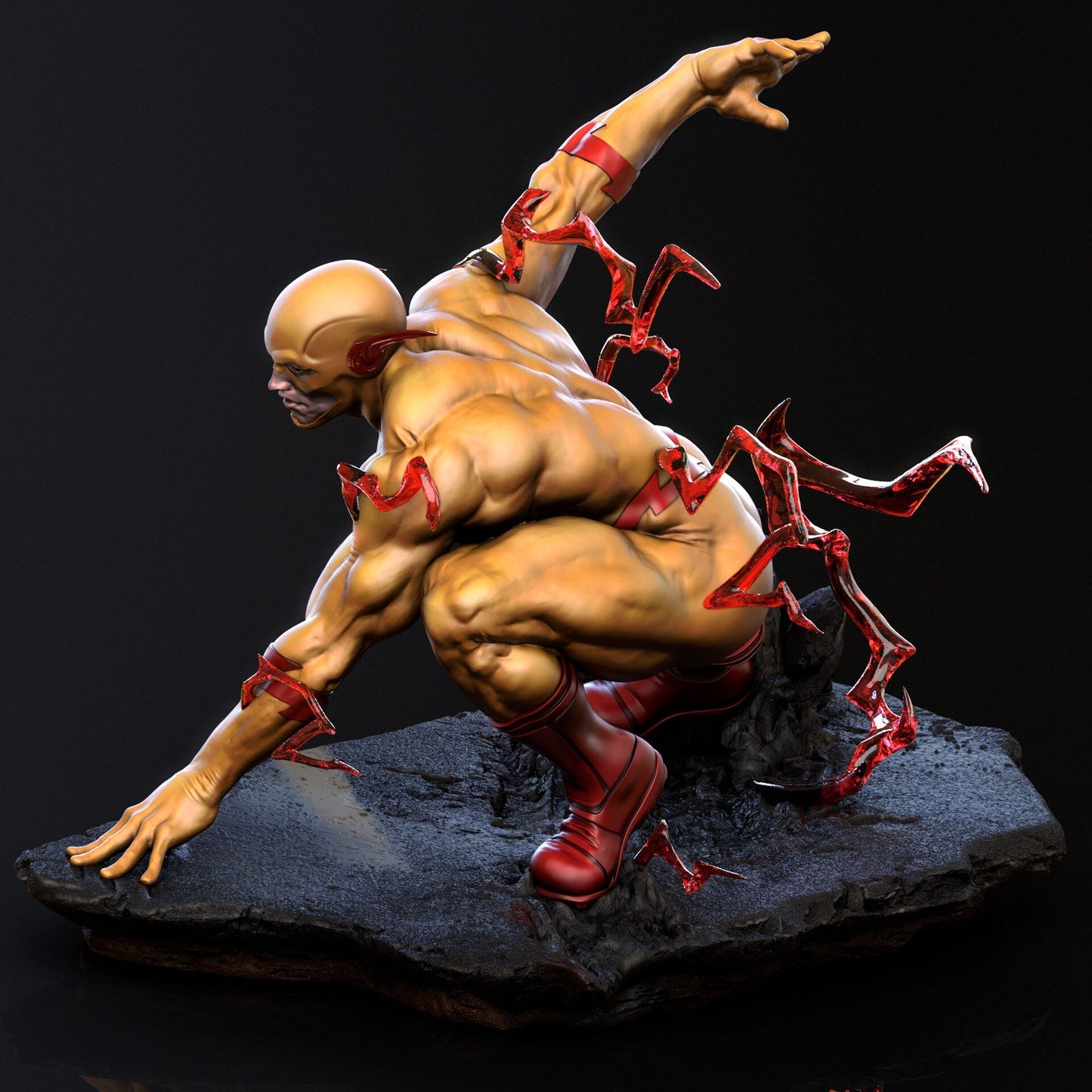 Reverse Flash - STL 3D Print Files - 3D Printed Garage Kit ガレージキット Resin Model Scale Figure フィギュア