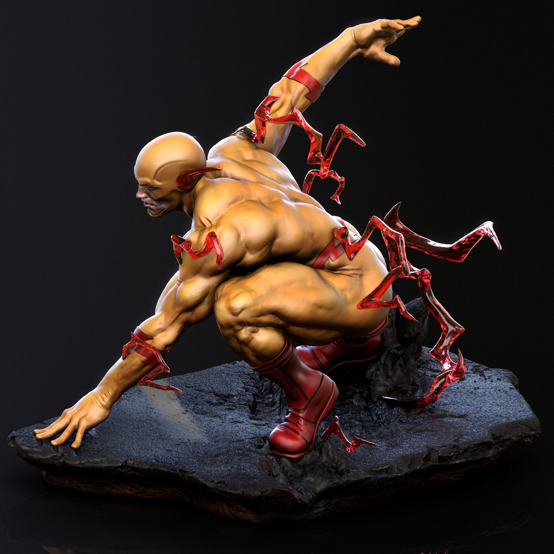 Reverse Flash - STL 3D Print Files - 3D Printed Garage Kit ガレージキット Resin Model Scale Figure フィギュア