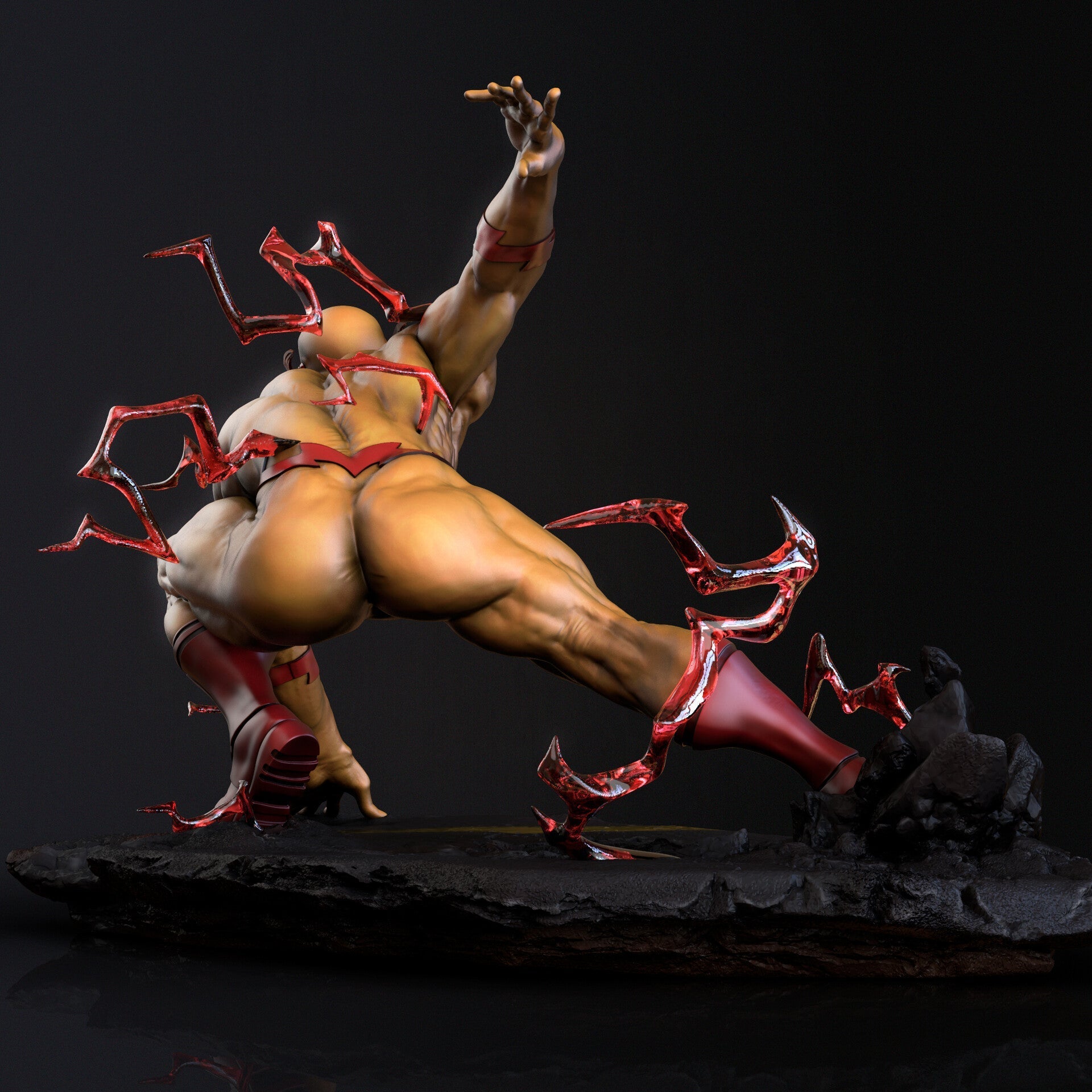 Reverse Flash - STL 3D Print Files - 3D Printed Garage Kit ガレージキット Resin Model Scale Figure フィギュア