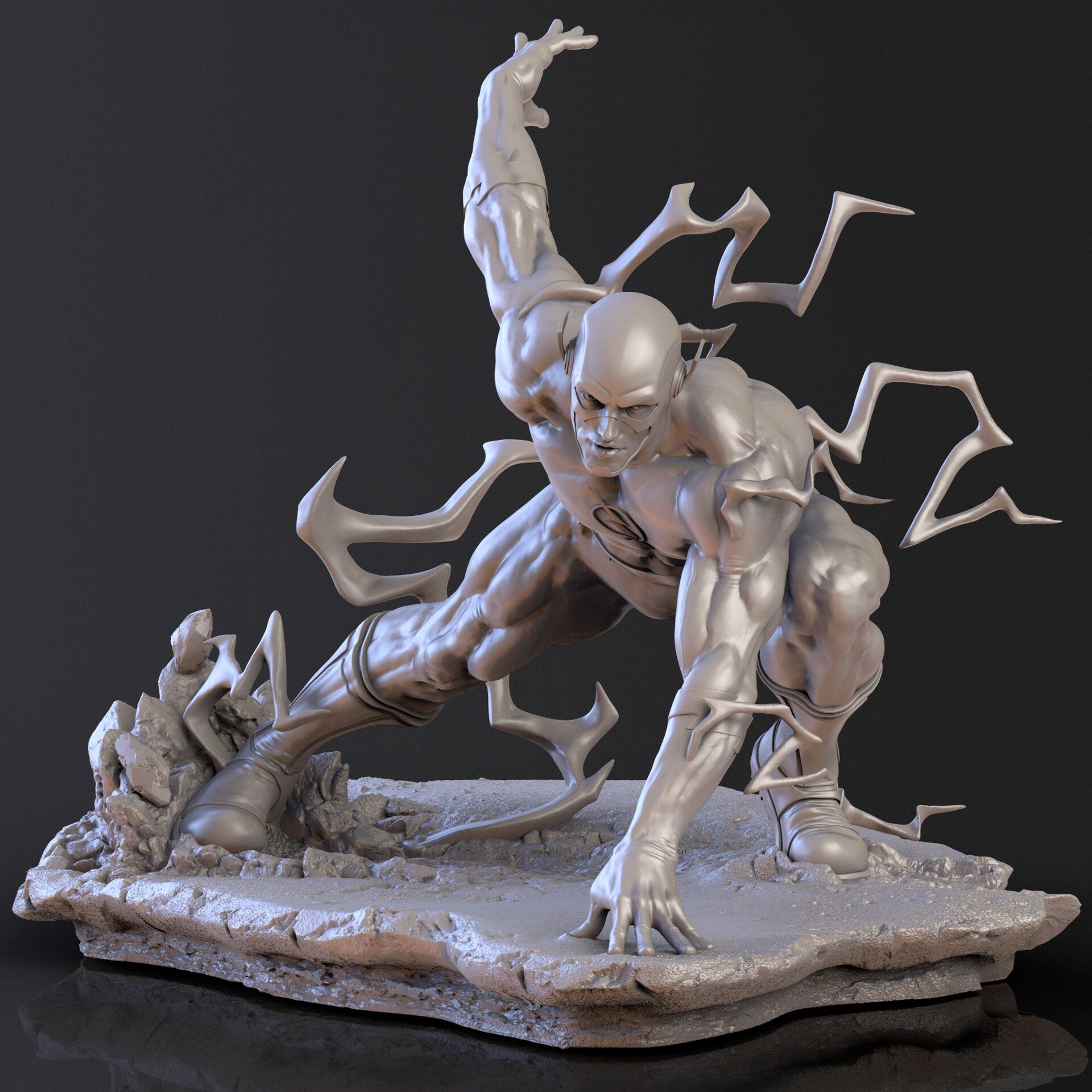 Reverse Flash - STL 3D Print Files - 3D Printed Garage Kit ガレージキット Resin Model Scale Figure フィギュア