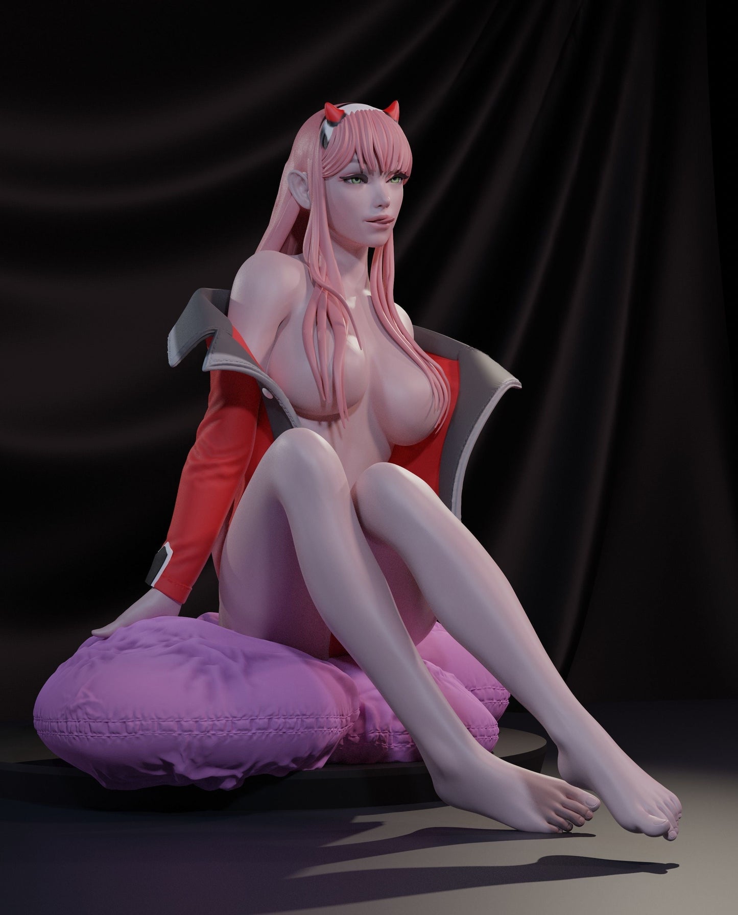 1508 Zero Two - DARLING in the FRANXX - STL 3D Print Files - 3D Printed Garage Kit ガレージキット Resin Model Scale Figure フィギュア
