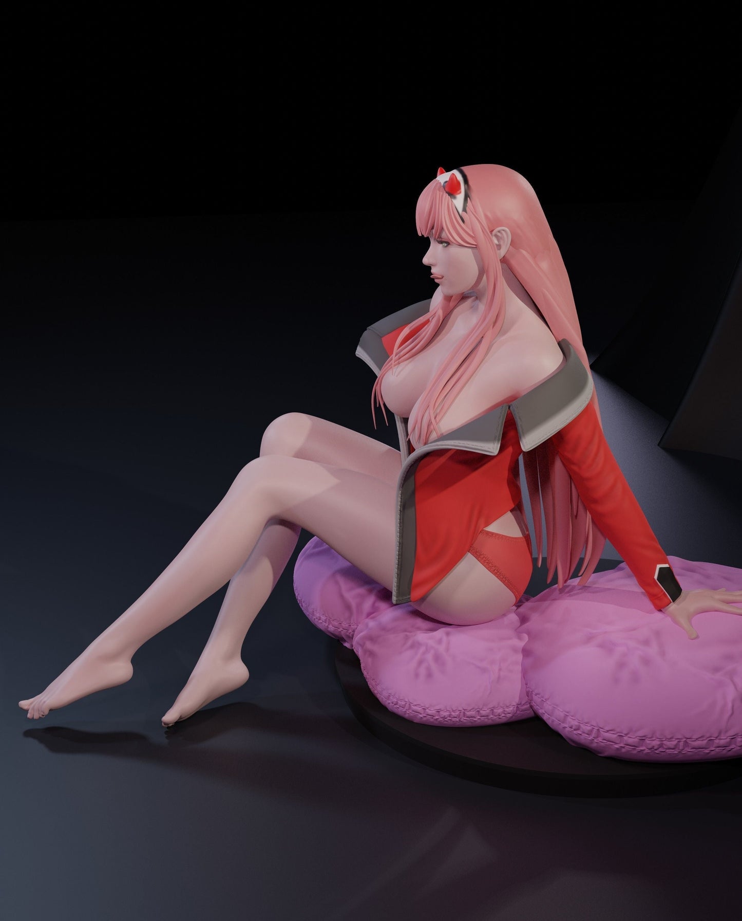 1508 Zero Two - DARLING in the FRANXX - STL 3D Print Files - 3D Printed Garage Kit ガレージキット Resin Model Scale Figure フィギュア