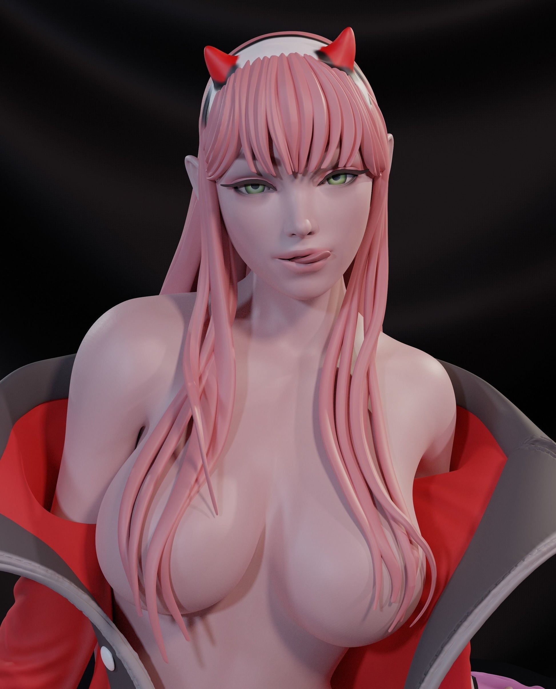 1508 Zero Two - DARLING in the FRANXX - STL 3D Print Files - 3D Printed Garage Kit ガレージキット Resin Model Scale Figure フィギュア