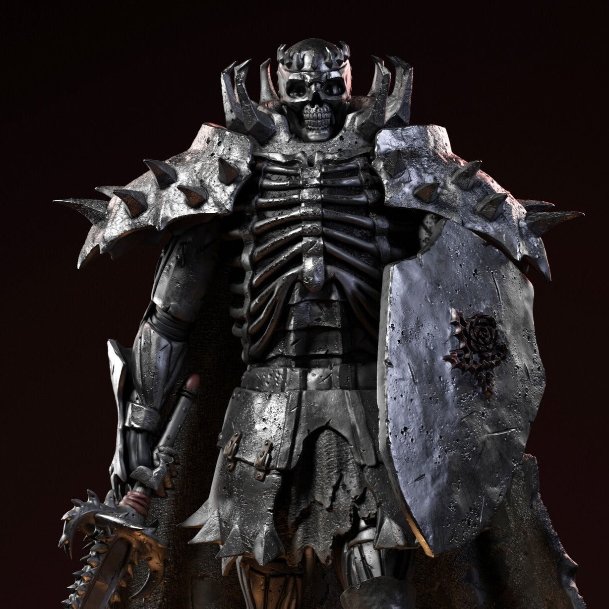 Skull Knight - Berserk 1/8 Scale - 3D Printed Garage Kit ガレージキット Resin Model Scale Figure フィギュア