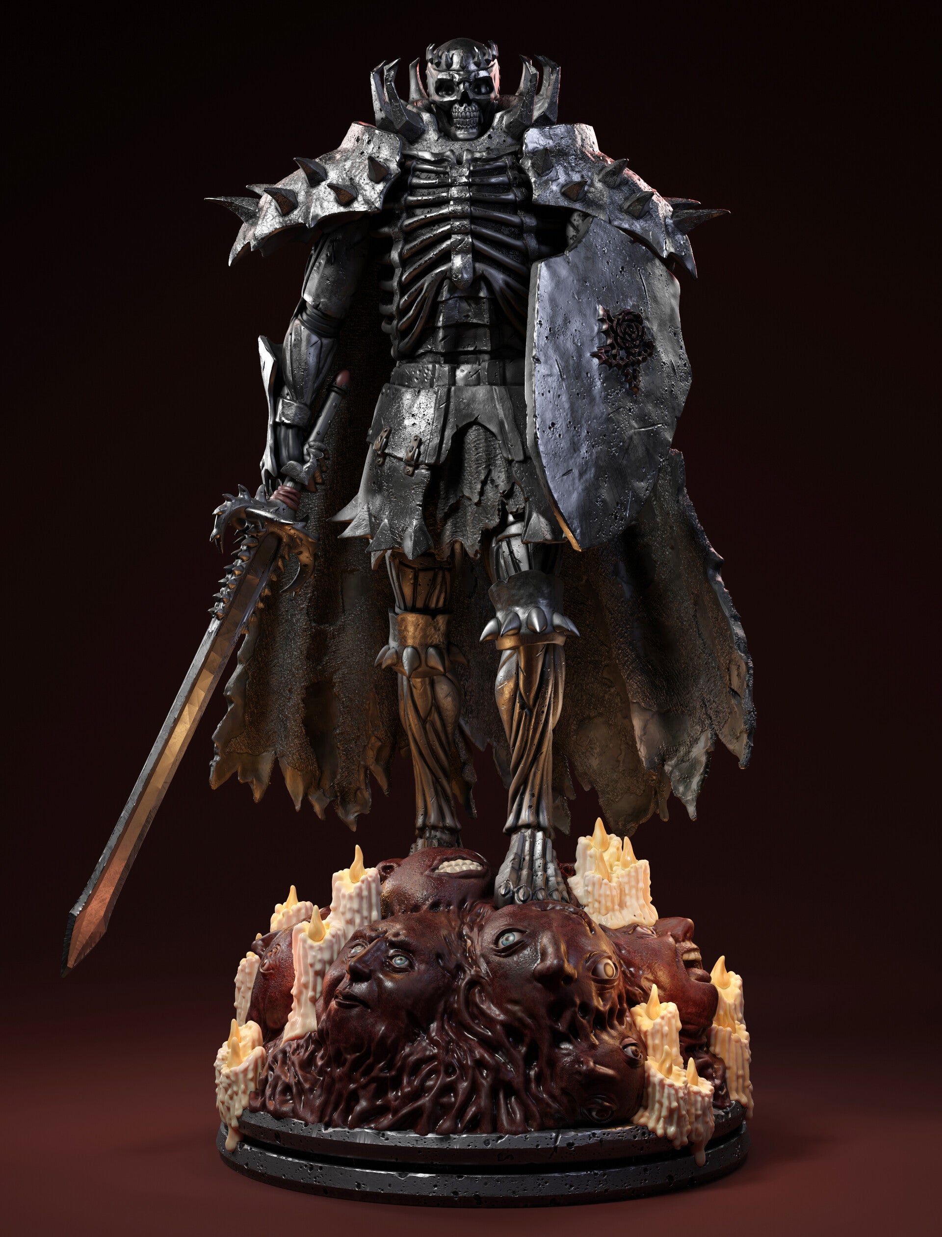 Skull Knight - Berserk 1/8 Scale - 3D Printed Garage Kit ガレージキット Resin Model Scale Figure フィギュア
