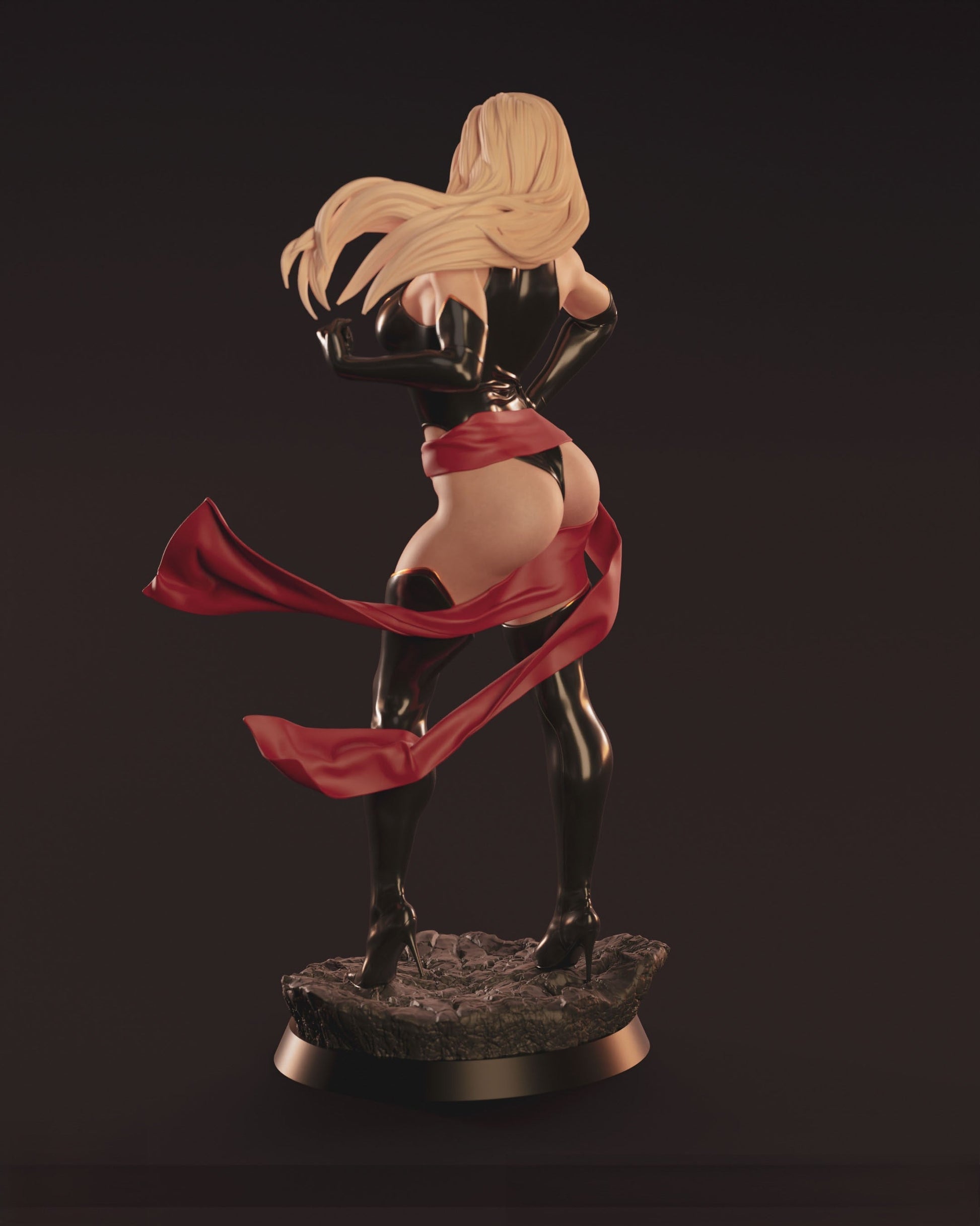 Ms. Marvel Special Edition - Carol Denvers - STL 3D Print Files - 3D Printed Garage Kit ガレージキット Resin Model Scale Figure フィギュア