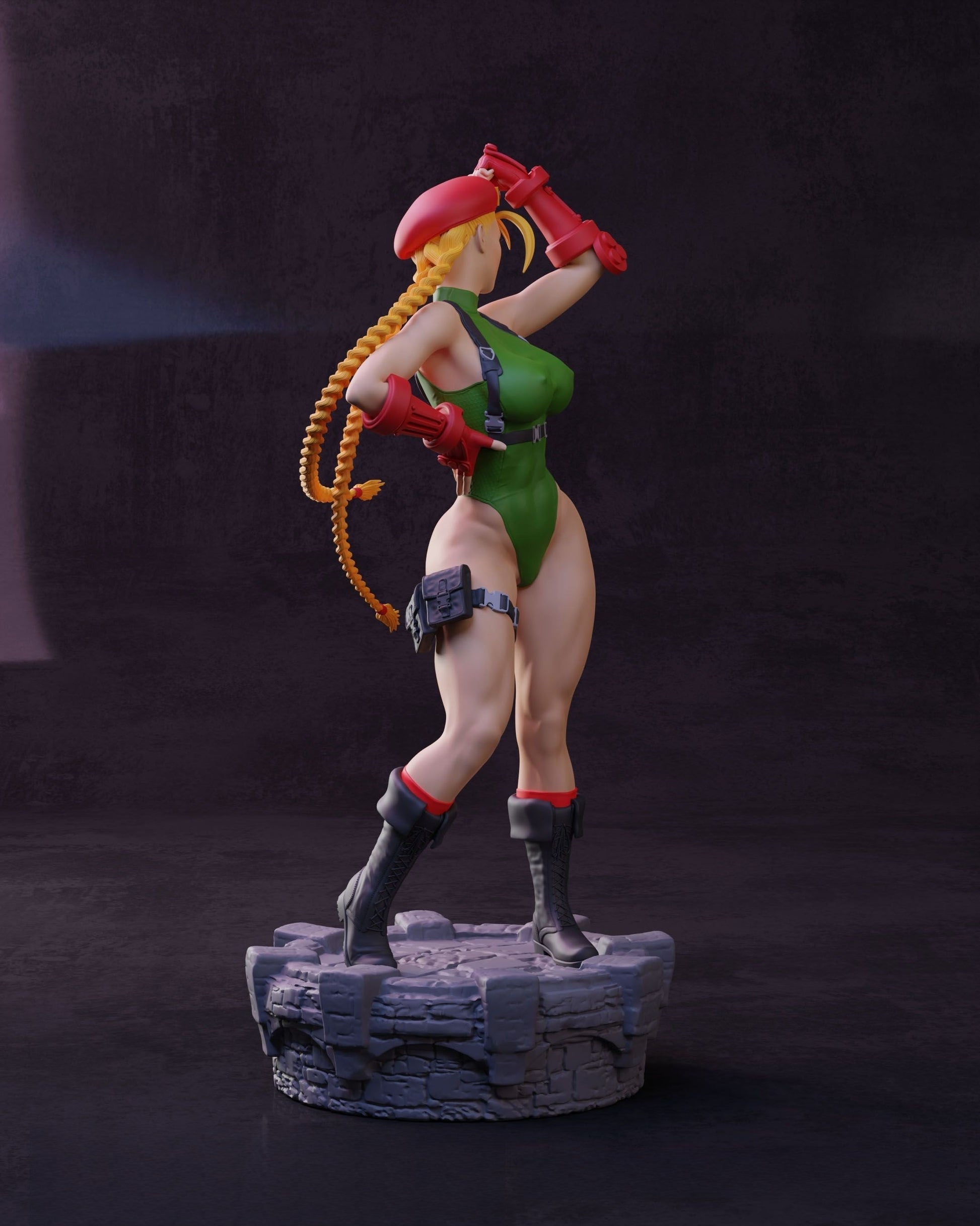 Cammy Special Edition - Street Fighter - STL 3D Print Files - 3D Printed Garage Kit ガレージキット Resin Model Scale Figure フィギュア