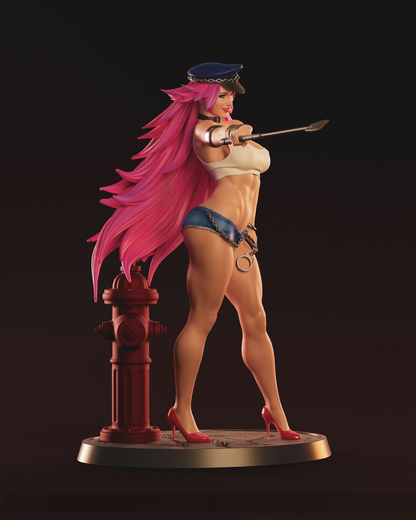 1433 Poison Special Edition - Street Fighter - STL 3D Print Files - 3D Printed Garage Kit ガレージキット Resin Model Scale Figure フィギュア