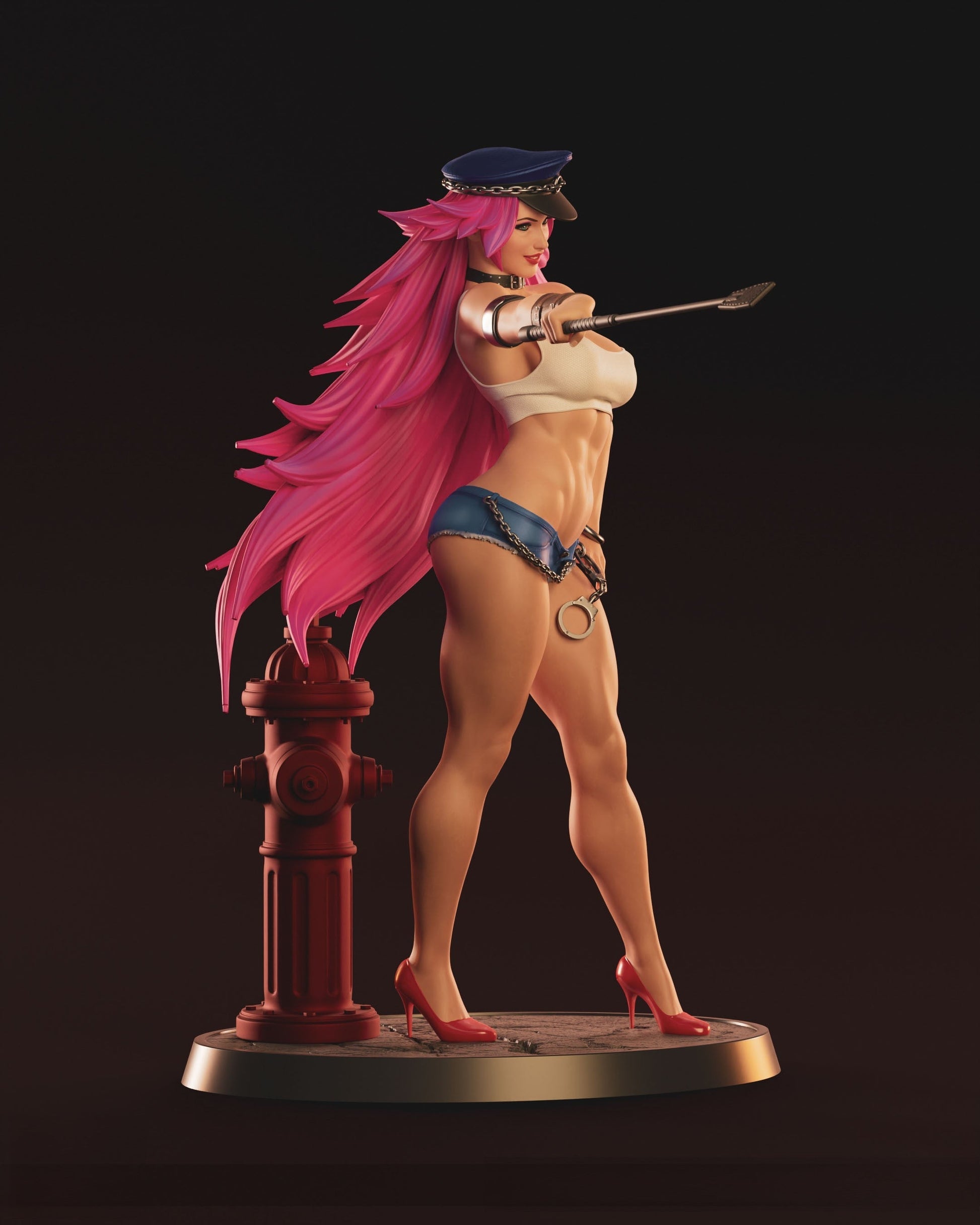 1433 Poison Special Edition - Street Fighter - STL 3D Print Files - 3D Printed Garage Kit ガレージキット Resin Model Scale Figure フィギュア