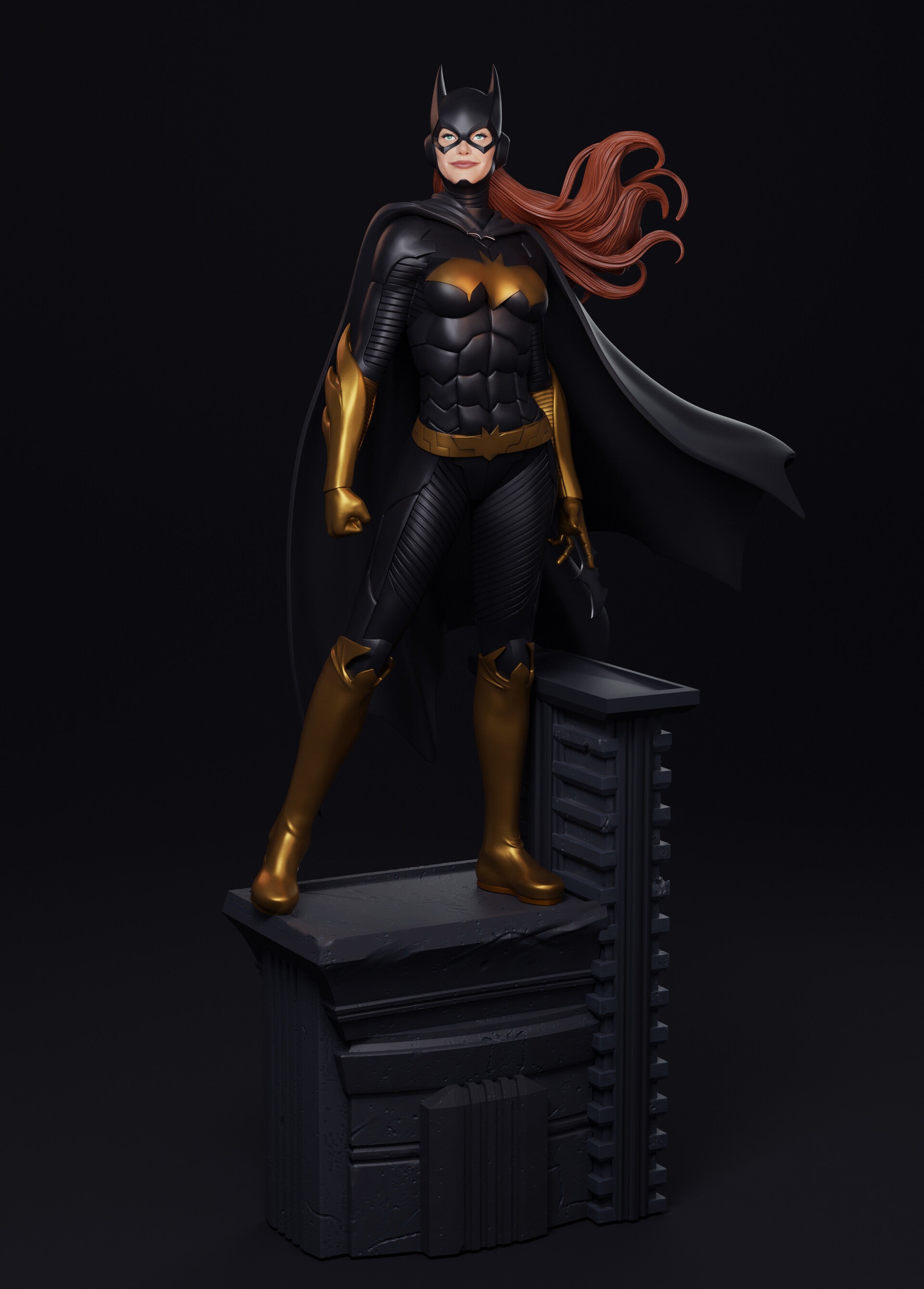 Batgirl - DC Comics - STL 3D Print Files - 3D Printed Garage Kit ガレージキット Resin Model Scale Figure フィギュア