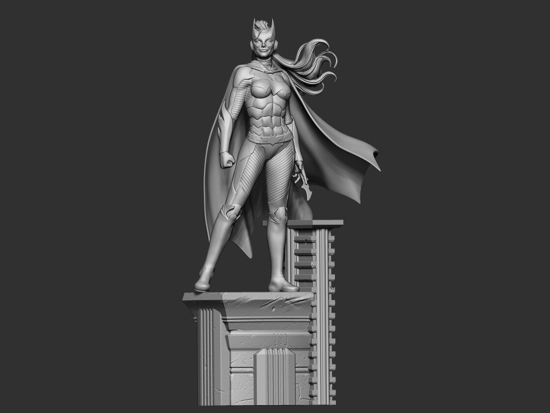 Batgirl - DC Comics - STL 3D Print Files - 3D Printed Garage Kit ガレージキット Resin Model Scale Figure フィギュア