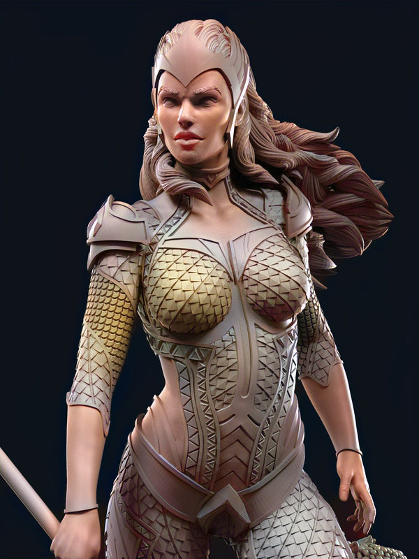 Queen Mera - DC Comics 1/8 Scale - 3D Printed Garage Kit ガレージキット Resin Model Scale Figure フィギュア