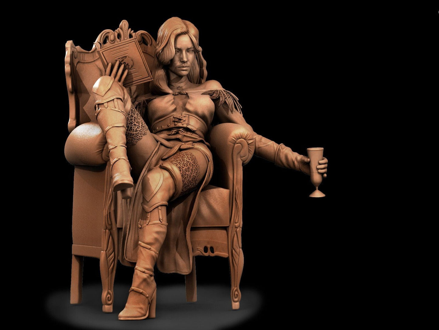 Yennefer of Vengerberg - STL 3D Print Files - 3D Printed Garage Kit ガレージキット Resin Model Scale Figure フィギュア