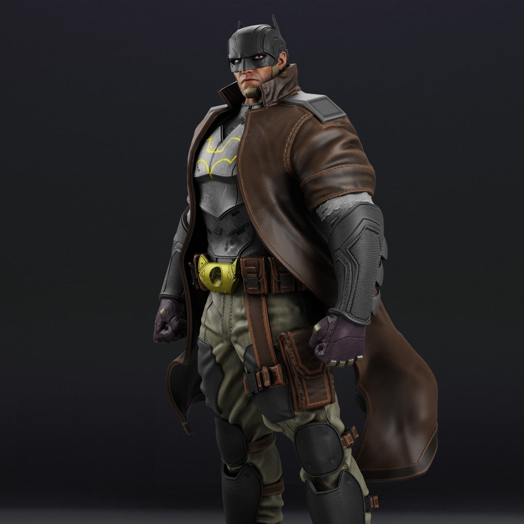 Dark Detective - Future State Batman - STL 3D Print Files - 3D Printed Garage Kit ガレージキット Resin Model Scale Figure フィギュア