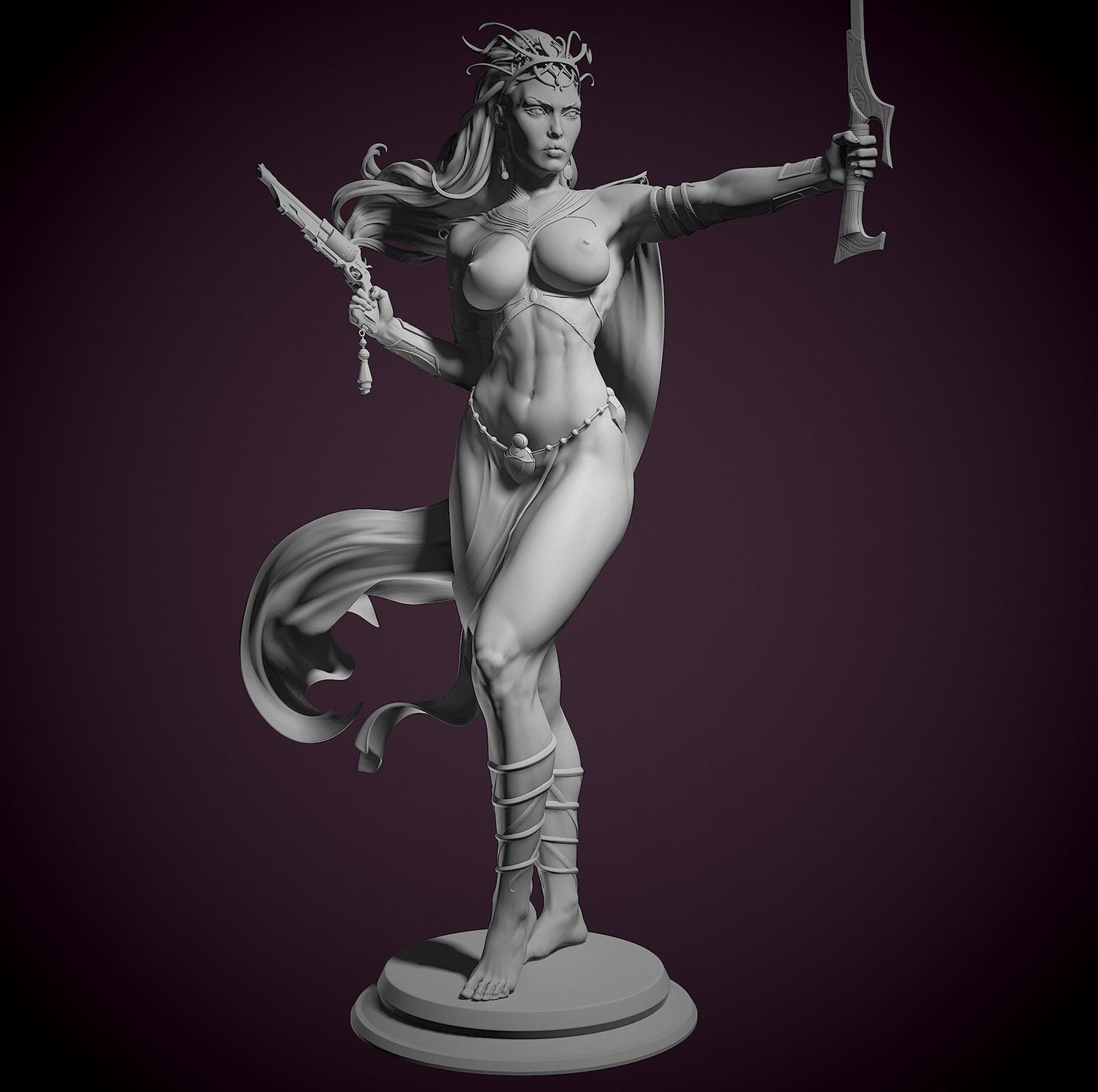 1332 Dejah Thoris Special Edition - STL 3D Print Files - 3D Printed Garage Kit ガレージキット Resin Model Scale Figure フィギュア